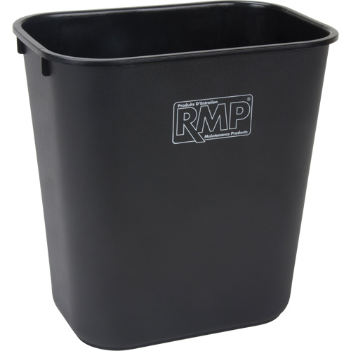 Deskside Wastebasket, 14 Quarts, Polyethylene Equipex