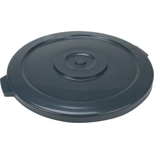 Waste Container Lid, Flat Lid, Plastic/Polyethylene, Fits Container Size: 24" Dia. Equipex
