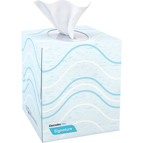 Papier-mouchoir Pro Signature, 2 pli, 8" lo x 8" la, 90 feuilles/boîte Equipex