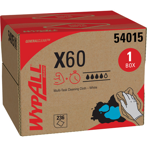 X60 Wipers, All-Purpose, 16-3/4" L x 11" W Equipex