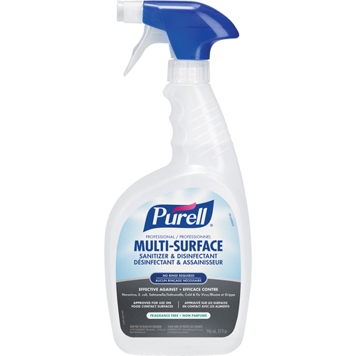 Produit d&eacute;sinfectant professionnel pour toutes surfaces, 946 ml, Bouteille &agrave; g&acirc;chette Equipex