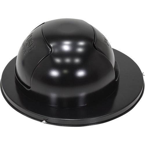 Couvercle pour baril &agrave; d&eacute;chets, Couvercle bomb&eacute;, M&eacute;tal, Convient aux contenants 23-1/2" dia. Equipex