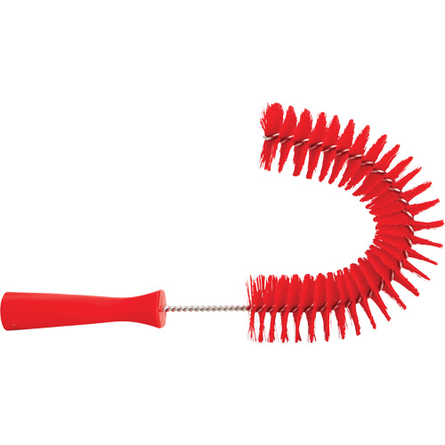 Hooked Brush, Medium/Stiff Bristles, 15-1/2" Long, Red Equipex