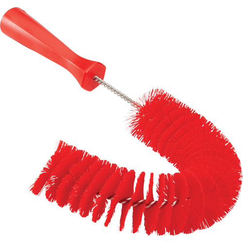 Hooked Brush, Medium/Stiff Bristles, 15-1/2" Long, Red Equipex