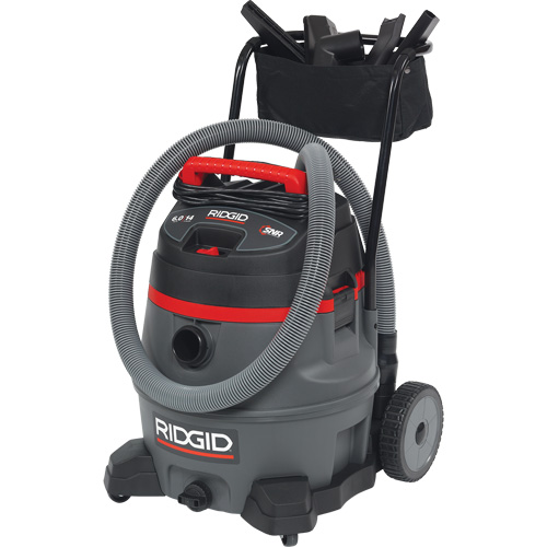 NXT Industrial Vacuum with Cart, Wet-Dry, 6 HP, 14 US Gal. (53 Litres) Equipex
