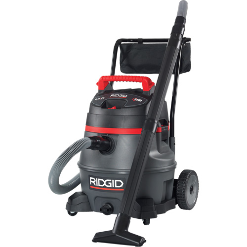 NXT Industrial Vacuum with Cart, Wet-Dry, 6 HP, 14 US Gal. (53 Litres) Equipex