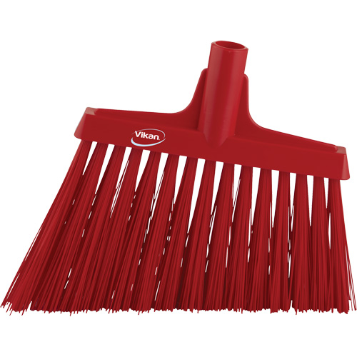 T&ecirc;te de balai oblique, Crins Extra-ferme, 12", Polyester, Rouge Equipex