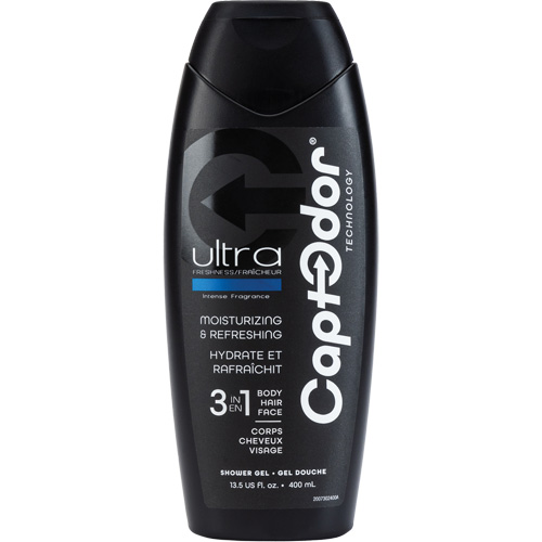 Gel douche 3 en 1, 400 ml, Ultra fraîcheur, Bouteille Equipex