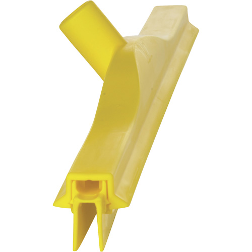 Double Blade Ultra Hygiene Squeegee, 24", Yellow Equipex