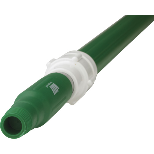 Deck Scrub Handle, Brush/Pad Holder, Green, Telescopic, 62"-113" L Equipex
