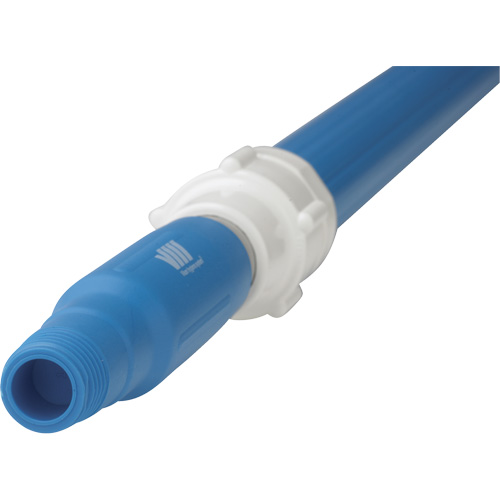 Deck Scrub Handle, Brush/Pad Holder, Blue, Telescopic, 62"-113" L Equipex