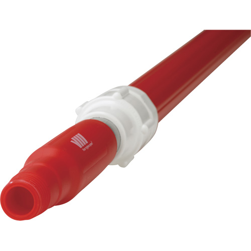 Deck Scrub Handle, Brush/Pad Holder, Red, Telescopic, 62"-113" L Equipex