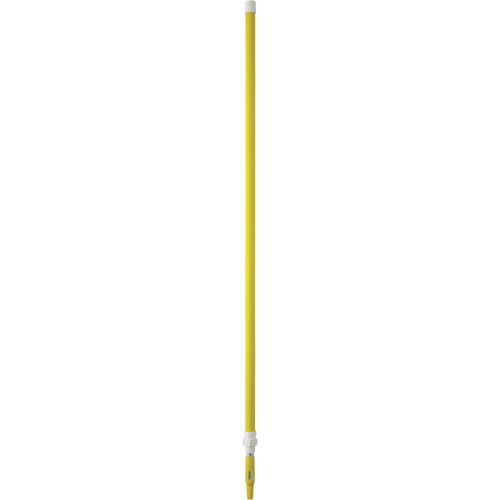 Manche de brosse pour plateforme, Brosse/Support &agrave; tampon, Jaune, T&eacute;lescopique, 62"-113" lo Equipex
