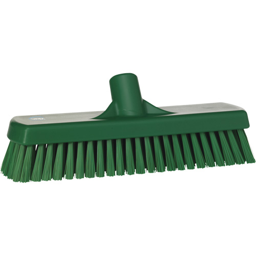 Brosse &agrave; r&eacute;curer pour planchers et murs, Crins Ferme, 12", Polyester, Vert Equipex