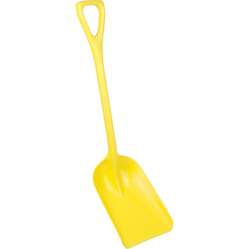 Pelle hygi&eacute;nique monopi&egrave;ce, Lame 10" x 6", Longueur de 37-1/2", Plastique, Jaune Equipex