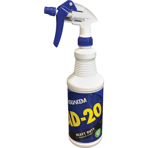 Nettoyant & d&eacute;graissant industriel AD-20, Bouteille &agrave; g&acirc;chette Equipex