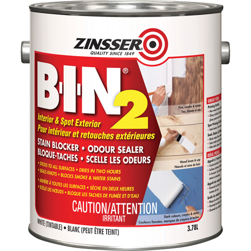 B-I-N&reg; 2 Primer, White, Very Flat, 3.78 L, Gallon Equipex