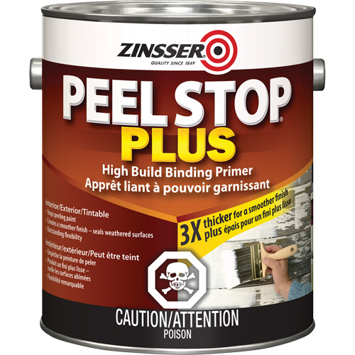 Couche primaire avec liant Plus High Build Peel Stop, 3,78 L, Gallon, Blanc Equipex