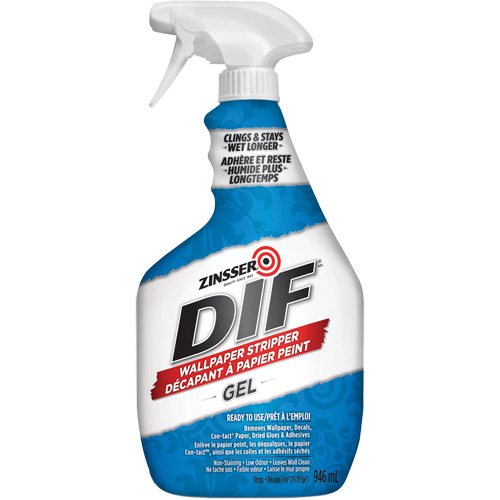 Gel d&eacute;capant pour papier peint DIF, 946 ml, Bouteille &agrave; g&acirc;chette Equipex