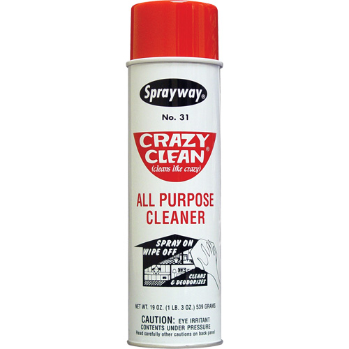 Nettoyant tout usage Crazy Clean, 20 oz, Canette a&eacute;rosol Equipex