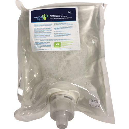 Savon &agrave; mains &eacute;cologique, Mousse, 1 L, Sans parfum Equipex