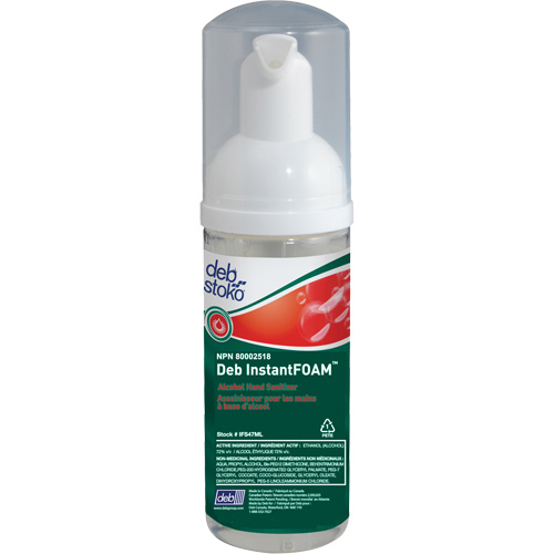 InstantFoam&reg; Hand Sanitizer, 47 ml, Pump Bottle, 70% Alcohol Equipex