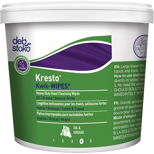 Kresto&reg; Kwik-Wipes&reg; Wipes, 130 Wipes, 12" x 10" Equipex