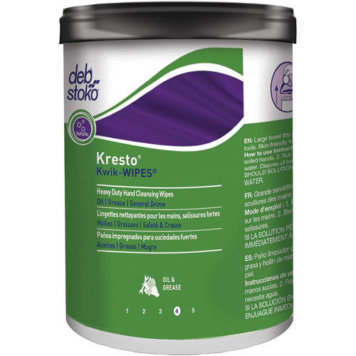 Serviettes Kresto Kwik-Wipes, 70 lingettes, 12" x 10" Equipex