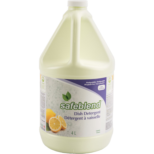 Dish Detergent, Liquid, 4 L, Lemon Equipex