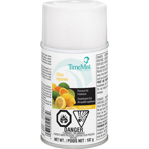 Purificateur dair industriel TimeMist, Agrumes, Canette a&eacute;rosol/Cartouche Equipex