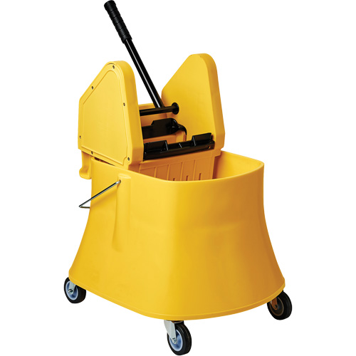 Champ Bucket & Wringer Combo, Down Press, 7.5 US Gal. (30 Quarts), Yellow Equipex