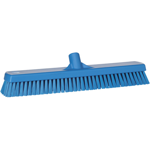 Deck & Wall Scrub Brush, Stiff Bristles, 19", Polyester, Blue Equipex