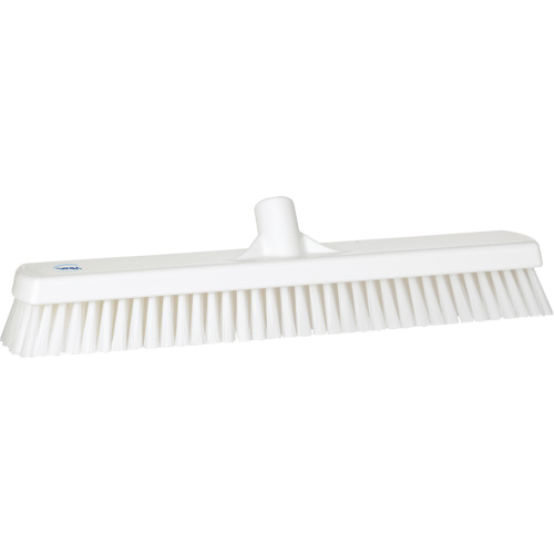 Deck & Wall Scrub Brush, Stiff Bristles, 19", Polyester, White Equipex