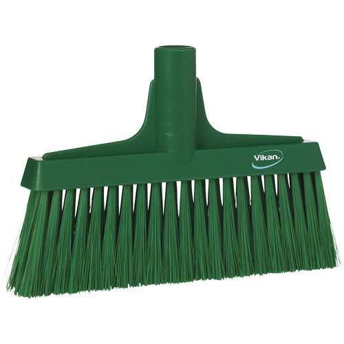 T&ecirc;te de balai droit, Crins Cors&eacute;/Fin, 10-1/4", Polyester, Vert Equipex