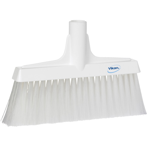 T&ecirc;te de balai droit, Crins Cors&eacute;/Fin, 10-1/4", Polyester, Blanc Equipex