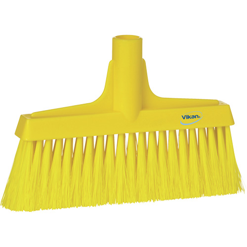 T&ecirc;te de balai droit, Crins Cors&eacute;/Fin, 10-1/4", Polyester, Jaune Equipex