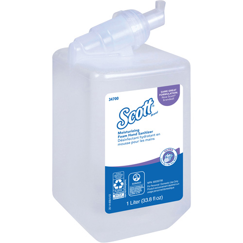 Scott&reg; Control Super Moisturizing Foam Hand Sanitizer, 1000 ml, Cartridge Refill, 70% Alcohol Equipex