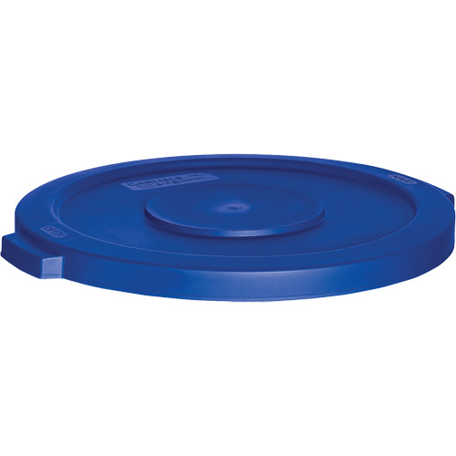 Waste Container Lid, Flat Lid, Plastic, Fits Container Size: 22" Dia. Equipex