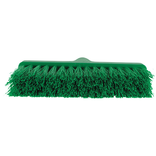 ColorCore Angle Head Broom, Medium Bristles, 10", Polypropylene, Green Equipex
