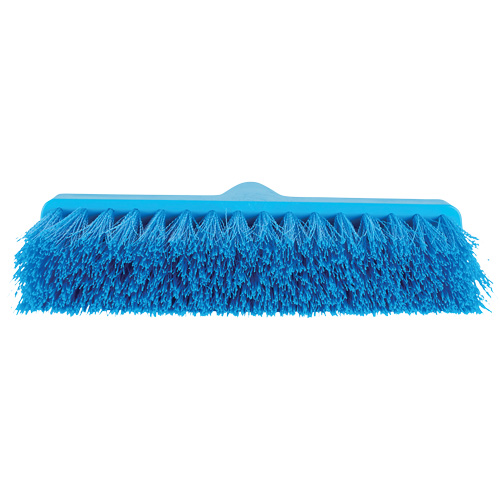 Balai oblique ColorCore, Crins Moyen, 10", Polypropyl&egrave;ne, Bleu Equipex