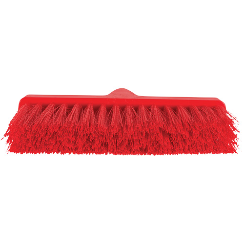 ColorCore Angle Head Broom, Medium Bristles, 10", Polypropylene, Red Equipex