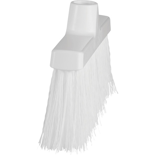ColorCore Angle Head Broom, Medium Bristles, 10", Polypropylene, White Equipex