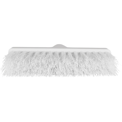 ColorCore Angle Head Broom, Medium Bristles, 10", Polypropylene, White Equipex