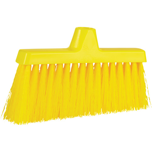 ColorCore Angle Head Broom, Medium Bristles, 10", Polypropylene, Yellow Equipex