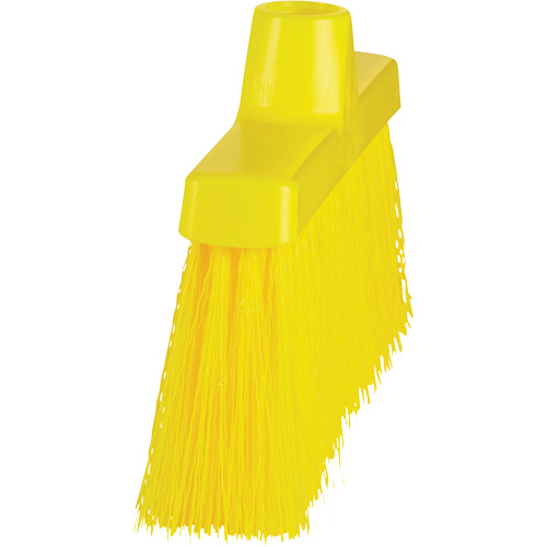 ColorCore Angle Head Broom, Medium Bristles, 10", Polypropylene, Yellow Equipex