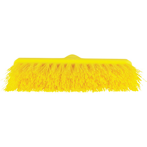 ColorCore Angle Head Broom, Medium Bristles, 10", Polypropylene, Yellow Equipex