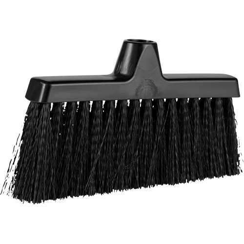 ColorCore Angle Head Broom, Medium Bristles, 10", Polypropylene, Black Equipex