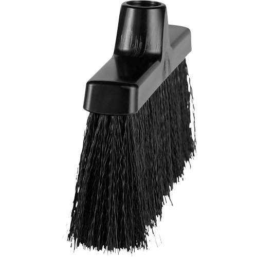 ColorCore Angle Head Broom, Medium Bristles, 10", Polypropylene, Black Equipex