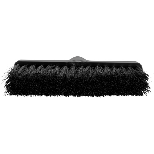 ColorCore Angle Head Broom, Medium Bristles, 10", Polypropylene, Black Equipex