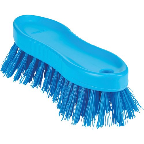 ColorCore Hand Brush, Stiff Bristles, 6" Long, Blue Equipex